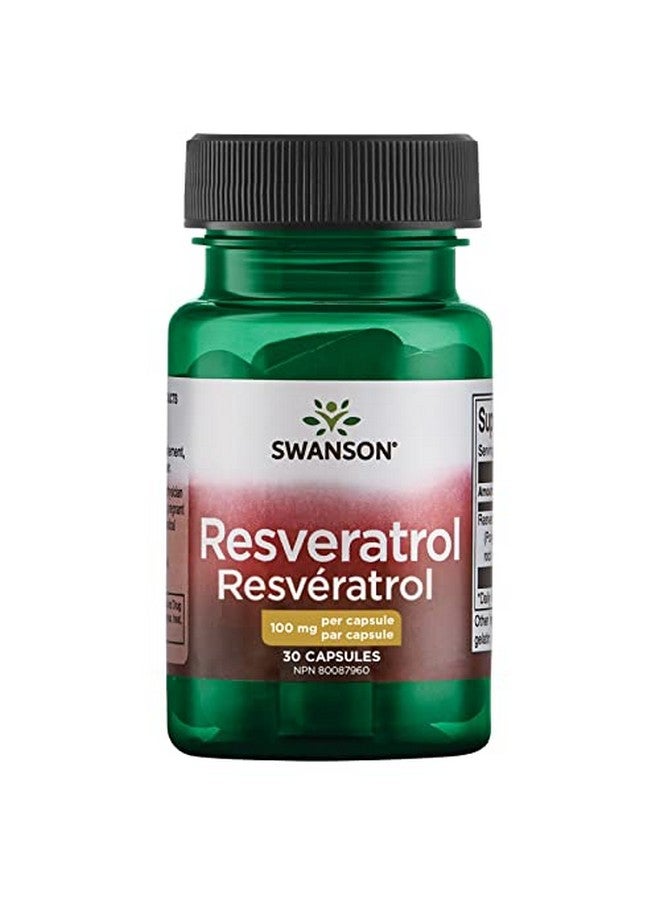 SWANSON ريسفيراترول 100 100 ملليجرام 30 كبسولة - Image 1