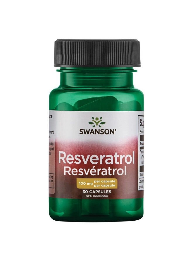 SWANSON ريسفيراترول 100 100 ملليجرام 30 كبسولة - Image 2
