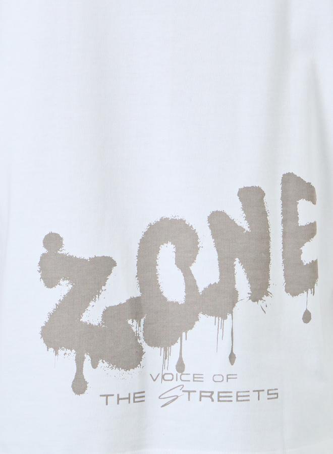 Styli Men White Oversized Graphic T-Shirt - Image 5