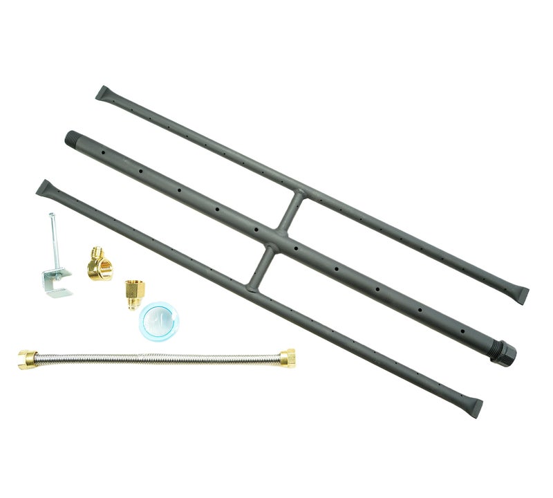 Americangaslogs مدفأة غاز مستطيلة أمريكان غازلوغز مع موقد غاز H Burner و 3 أنابيب 22 بوصة تم تقديم طلب براءة اختراع