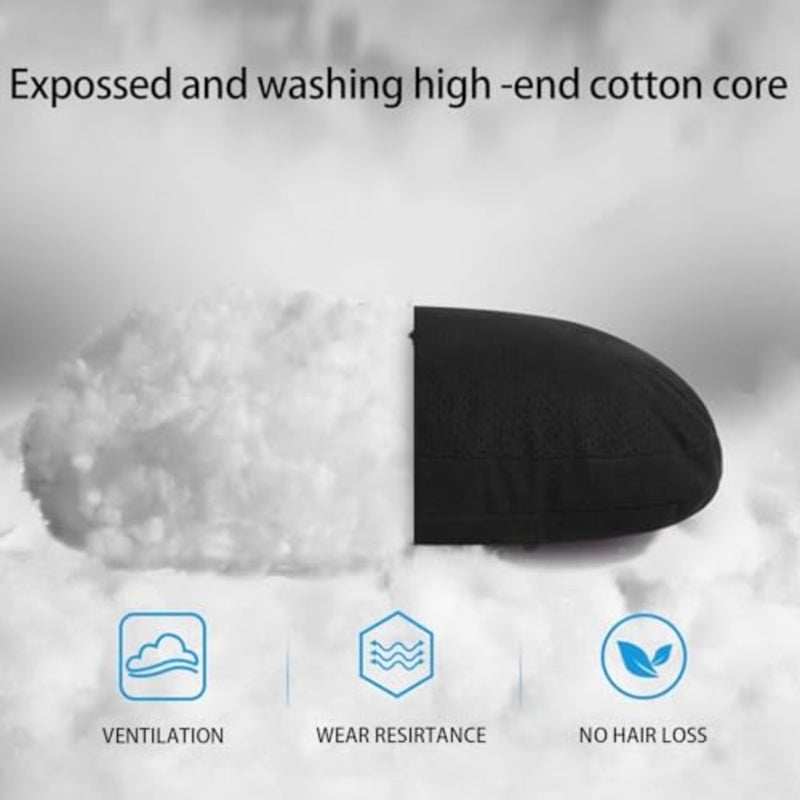 Car Neck Pillows, for headrests, for Travel Interior Accessories and Suede Support Head Pillows, Balance Neck Pillow Designed to Relieve Neck Pain and Muscle Tension - Image 5