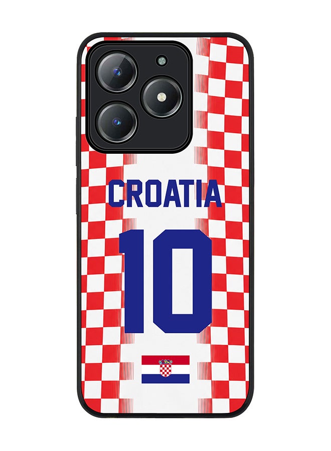 Stylizedd For Realme C63 / Realme C61 4G Case,Slim fit Camera Protection, Shockproof Thin Phone cover  - Football Team Croatia World Cup 2026 - Image 1