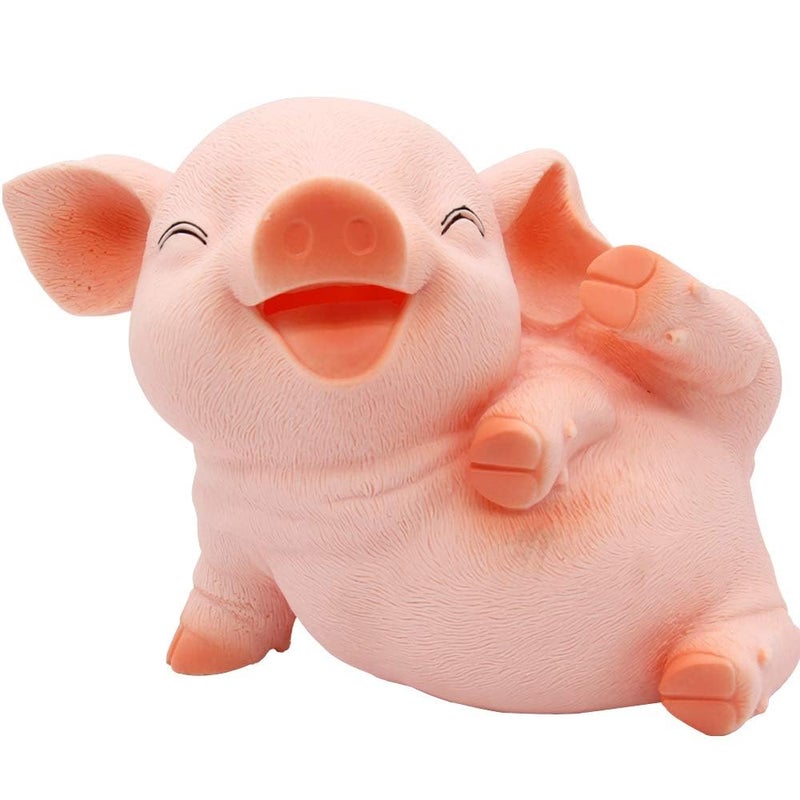HW New Squint Pig Coin Money Bank Shatterproof Piggy Bank Creative Money Bank Can Store 1000 Coins Best Bitrthday Gift Squint Piggy WK7D22