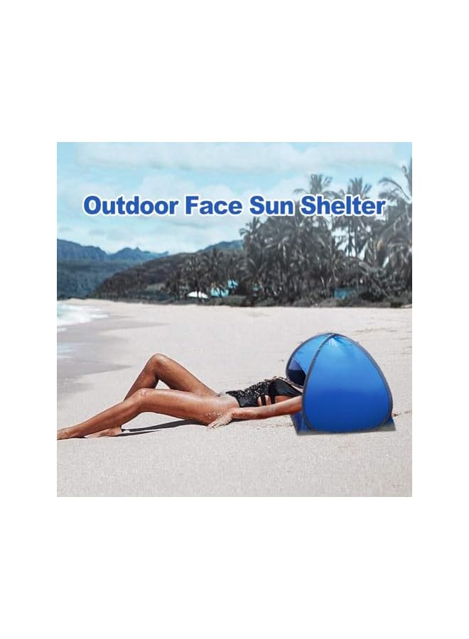 PROMASS Instant Sun Shelter, Portable Shade Canopy with Mobile Phone Stand PopUp Beach Tent Quick Deploy Sunshade Compact Beach Shelter Mini Sun Shade for Personal Sun Protection Windproof and Sand-Proof - Image 2