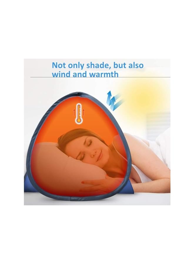 PROMASS Instant Sun Shelter, Portable Shade Canopy with Mobile Phone Stand PopUp Beach Tent Quick Deploy Sunshade Compact Beach Shelter Mini Sun Shade for Personal Sun Protection Windproof and Sand-Proof - Image 3