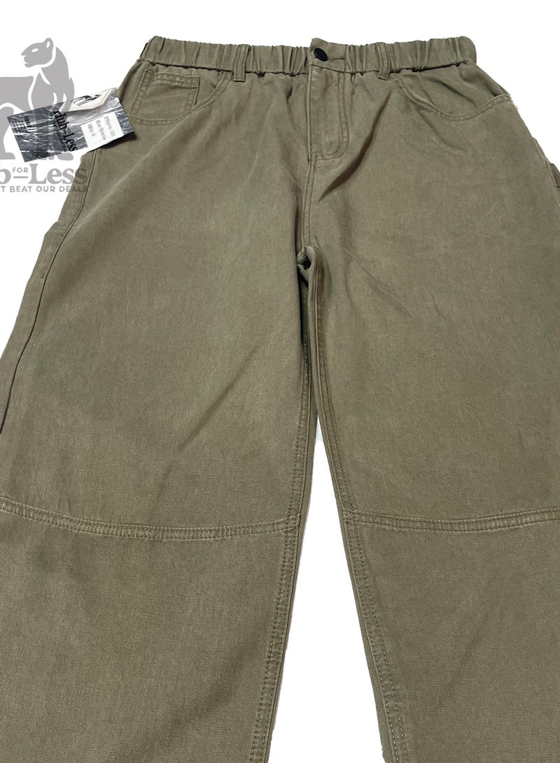 Hub For Less Men’s Ultra-Wide Leg Chinos – Treated Fabric & Stylish Back Pockets - Image 2