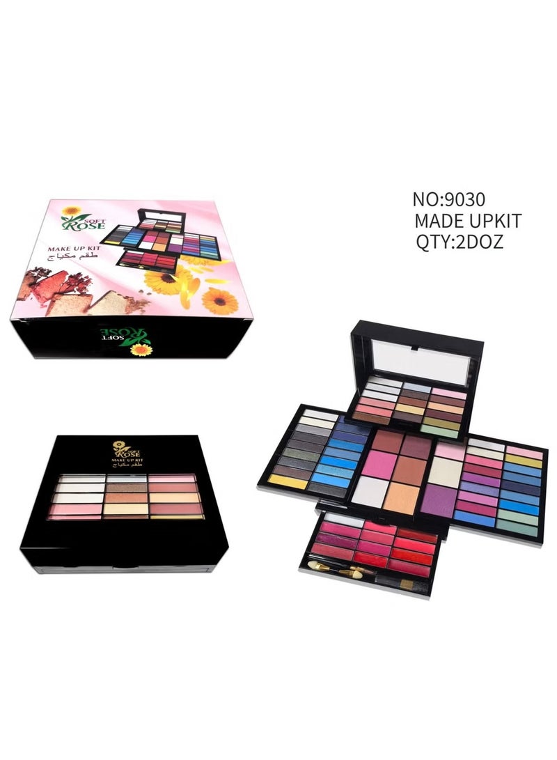 .All-in-one multipurpose red makeup kit