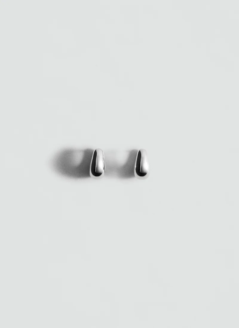MANGO Volume hoop earrings