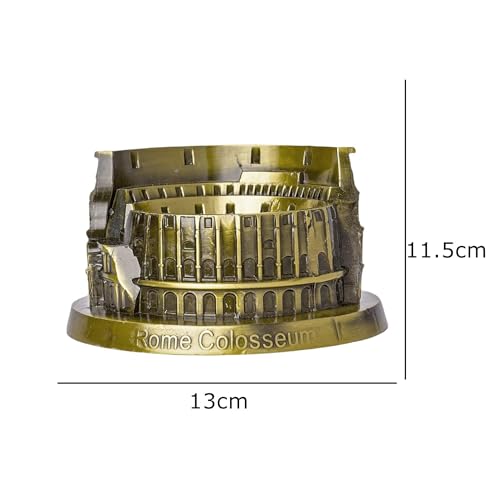 ASHVAH Rome Colosseum Monuments Miniature Showpiece, Replica, Small Metal Souvenir Model - Image 2