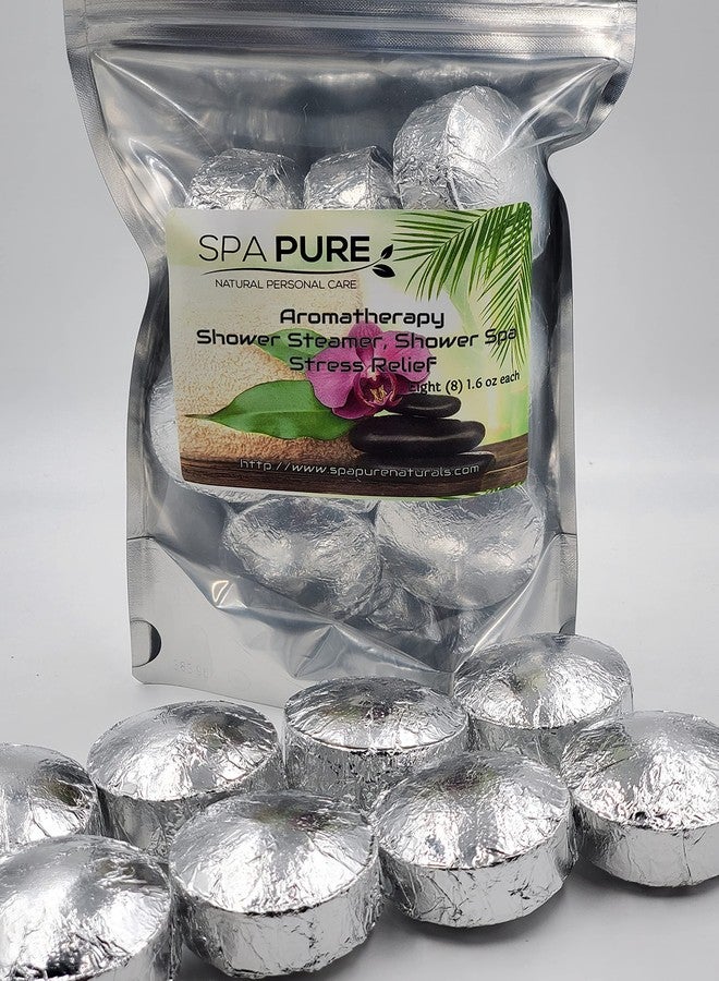 Spa Pure Stress Relief Aromatherapy: Shower Bombs/Tablets 100% Natural/Organic Essential Oils - Transform Your Shower - Transform Your Mood (8 Count) Pack of 1 - Image 5