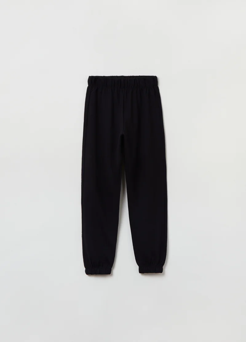او في اس Ovs Cotton Joggers With Elasticated Edging