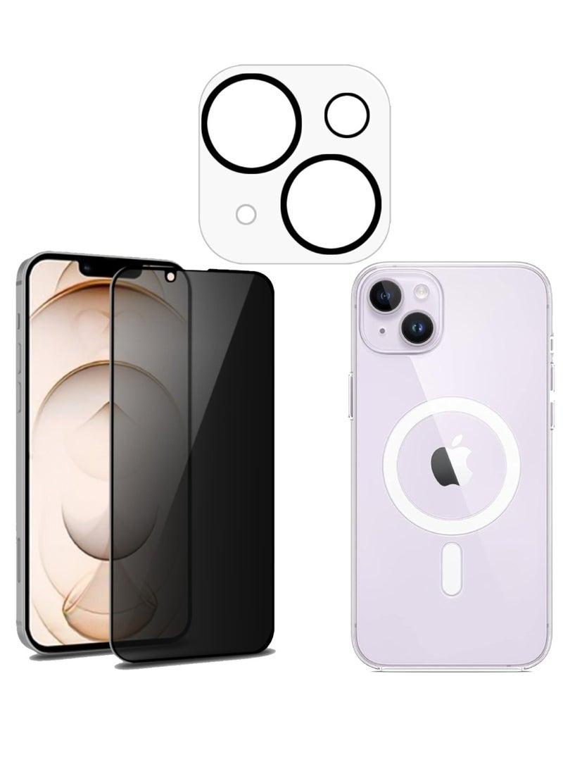 DIGI CORE 3 Pack Full Coverage iPhone 13 Mini Case 5.42 Inch With iPhone 13 Mini Camera Lens Protector And iPhone 13 Mini Privacy Screen Protector 5.42 Inch For iPhone 13 Mini Magsafe Case - Image 1
