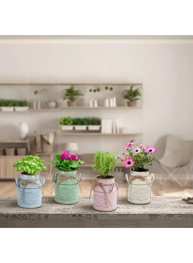Green Metal European Style Vase For Home Living Room Office Decorative Retro - Image 5