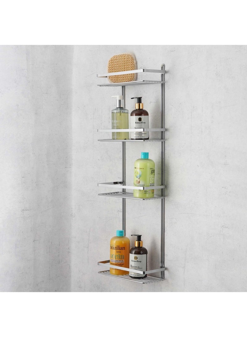Pan Home Beatrix 4-tier Shower Caddy 25x11x76cm - Chrome - Image 5