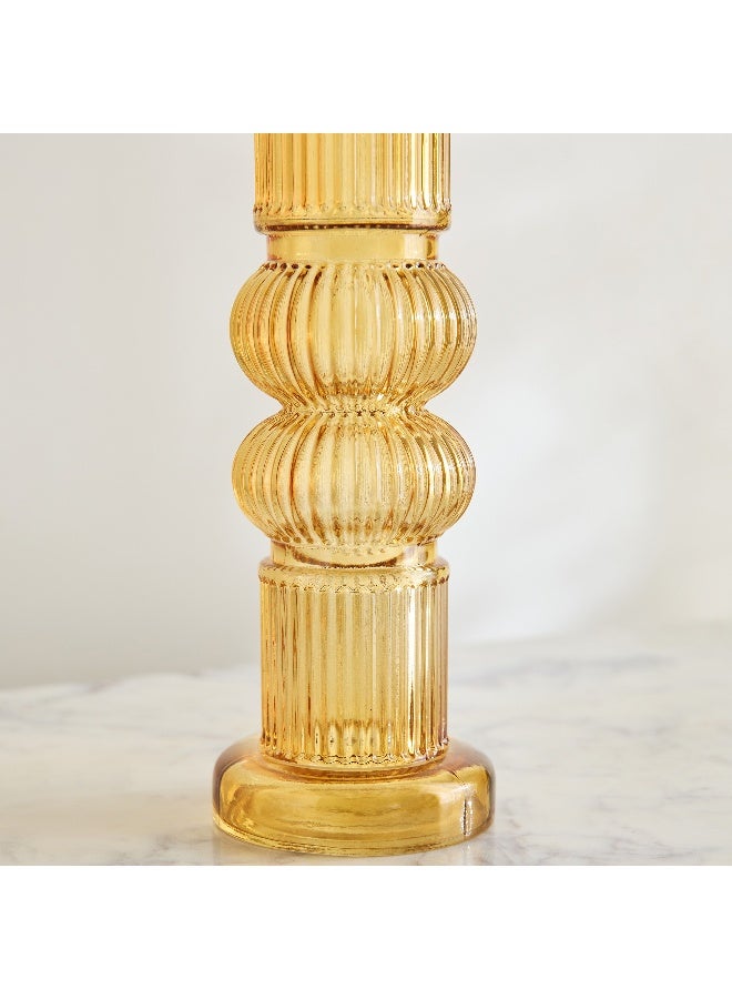 Home Box Pedro Decorative Heavy Glass Candleholder - 9x33 cm - Image 3