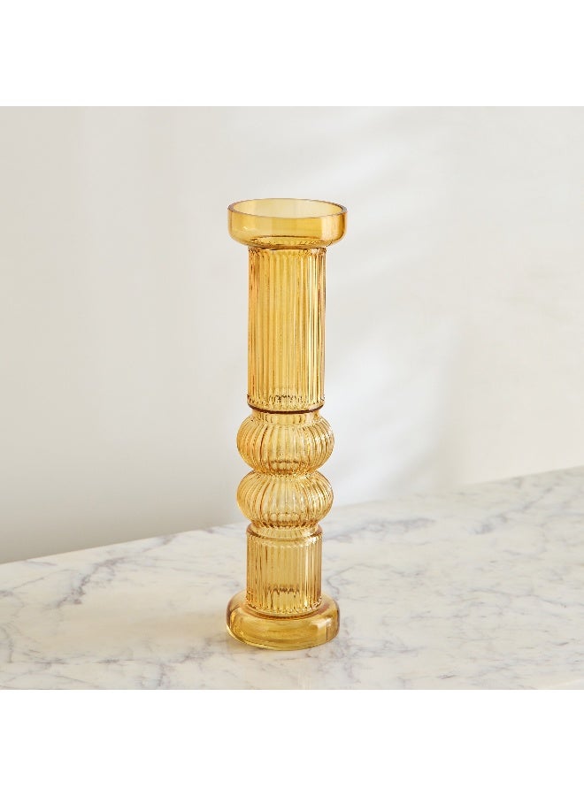 Home Box Pedro Decorative Heavy Glass Candleholder - 9x33 cm - Image 2