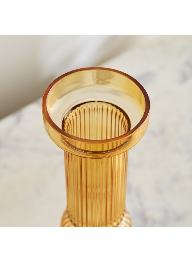 Home Box Pedro Decorative Heavy Glass Candleholder - 9x33 cm - Image 4