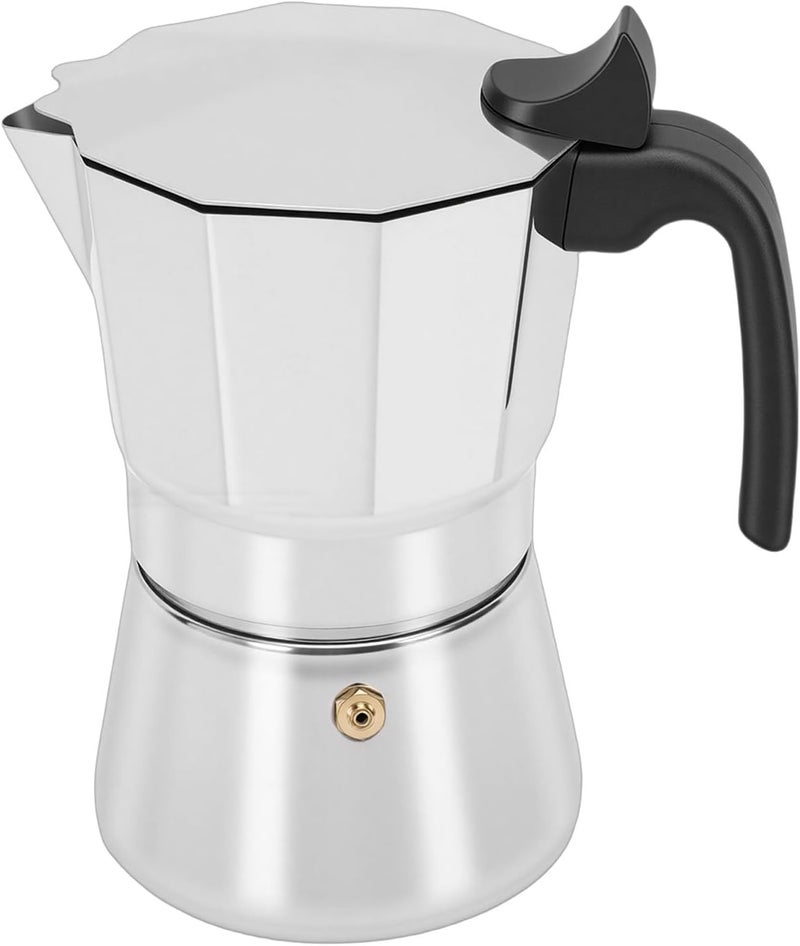 Haofy Stovetop Percolator Coffee Pot, 304 Stainless Steel Pot for Travel Kitchen, Easy Extraction Octagonal Design, Brews Rich Flavor, Great Coffee Lovers (6 Cups 300ML) - Image 3