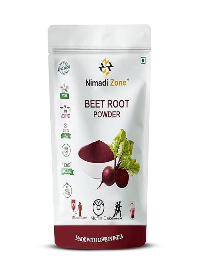 Nimadi Zone 100% Pure & Natural Beetroot Powder for Face & Hair Nourishes Skin Face Pack For Glowing Skin - 100gm - Image 1