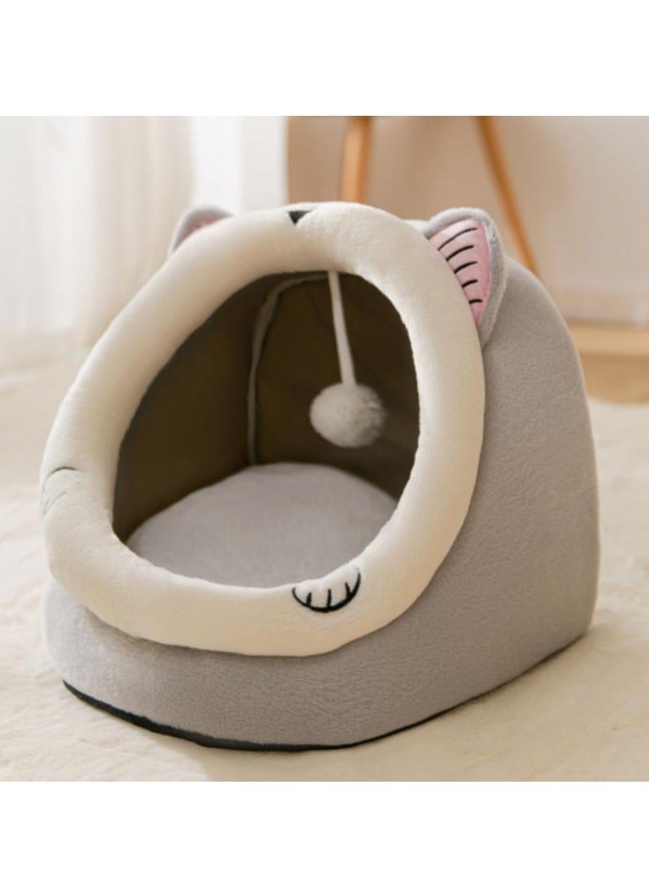 Arabest Lovely Semi Enclosed Detachable Cat Pet House  - Image 3