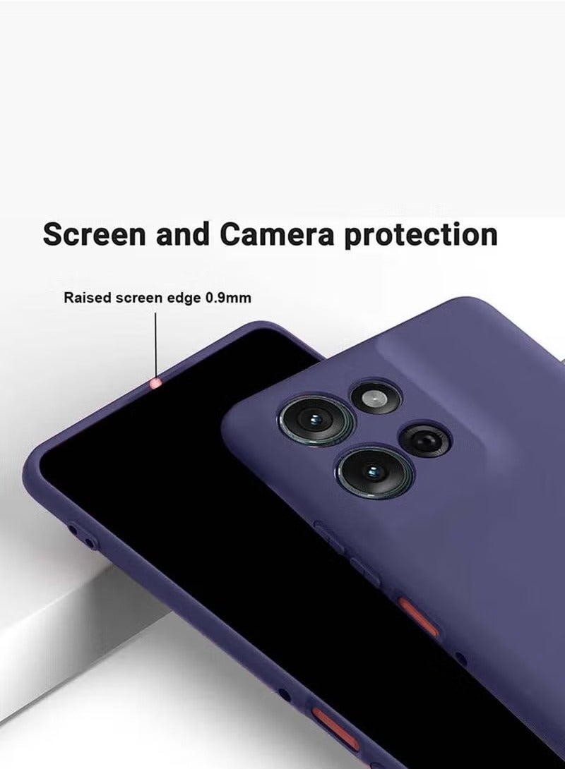 TIGER Motorola Moto G15 4G 2025 Premium Soft Liquid Silicone Case Cover – Eggplant Purple | Shockproof, Anti-Scratch, Slim Fit, Non-Slip Grip, Microfiber Lining, Stylish & Protective Phone Back Cover for Moto G15 - Image 2