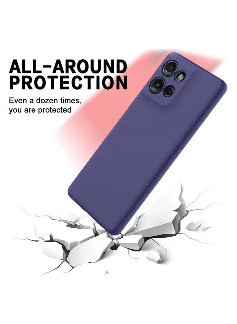 TIGER Motorola Moto G15 4G 2025 Premium Soft Liquid Silicone Case Cover – Eggplant Purple | Shockproof, Anti-Scratch, Slim Fit, Non-Slip Grip, Microfiber Lining, Stylish & Protective Phone Back Cover for Moto G15 - Image 4