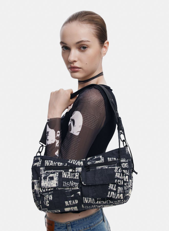 Medium newspaper handbag