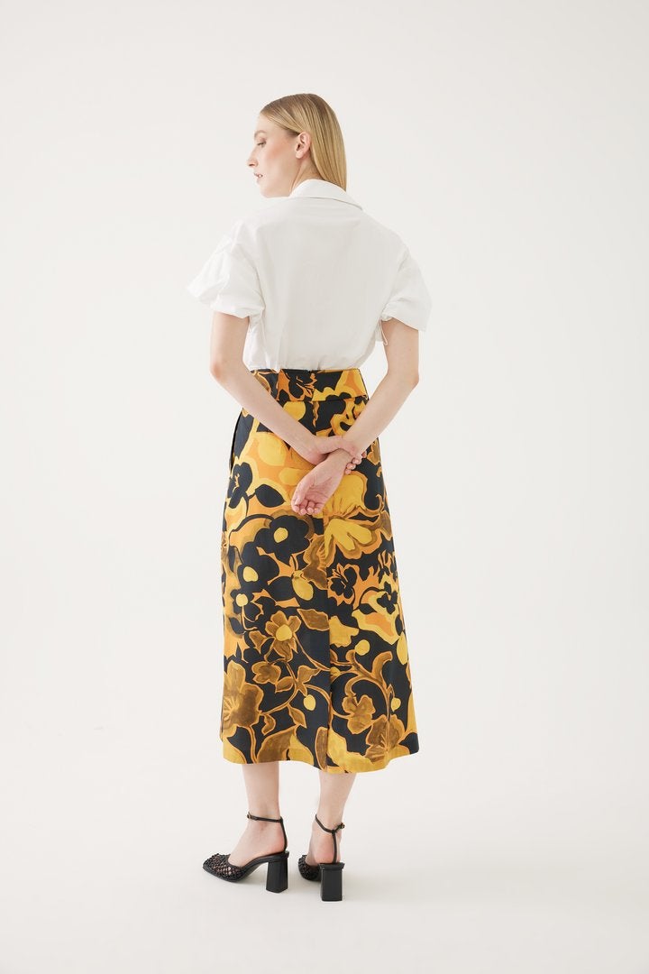 EXQUISE Fish Patterned Embellished Shirt - Image 3