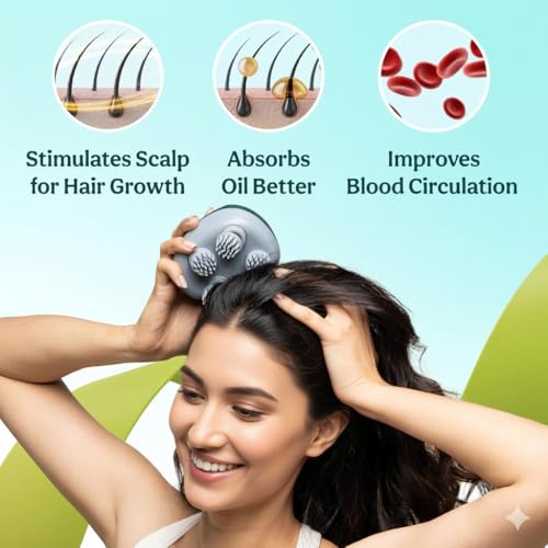 Blushinsta Revive Scalp Massager | 96 Silicon Kneading Points with Detachable Heads | Scalp, Body & Head Massager for Hair Growth (Multicolor) - Image 3