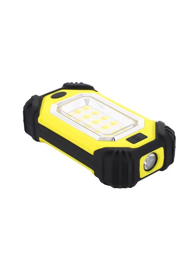 Loquat Panther Sen Double Magnet Work Light Rechargeable Super Bright Long Endurance With Portable Car Repair Auto Repair Light Emergency Light-Product Specifications:X106//8000 Mah//yellow - Image 1