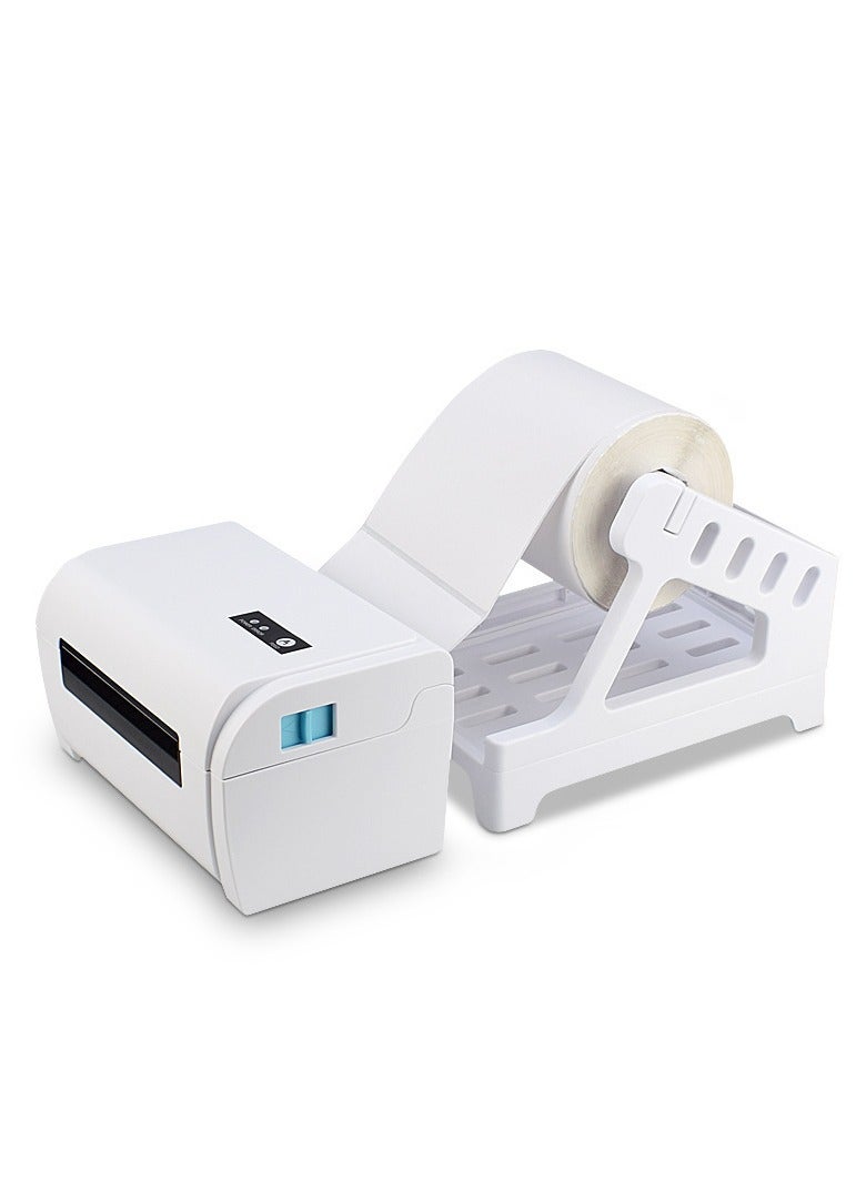 JINFANLI Universal Thermal Label Holder – 2 - in - 1 External Stand for 110mm Rolls, Compatible with Desktop Printers (White)  - Image 2