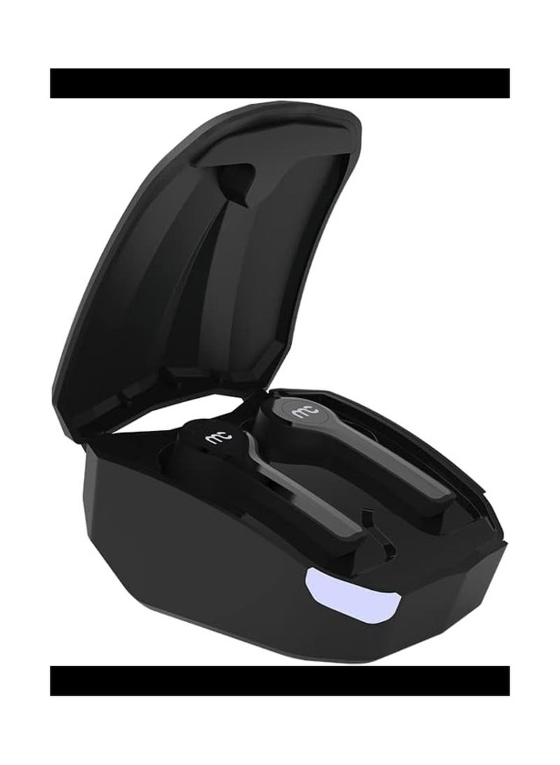 ماي كاندي سماعات اذن لاسلكية حقيقية للالعاب المحمولة تي دبليو اس 215، وضع زمن استجابة منخفض 65 مللي ثانية، تحكم ذكي باللمس، وقت تشغيل يصل الى 16 ساعة، تصميم خفيف، اسود - Image 5