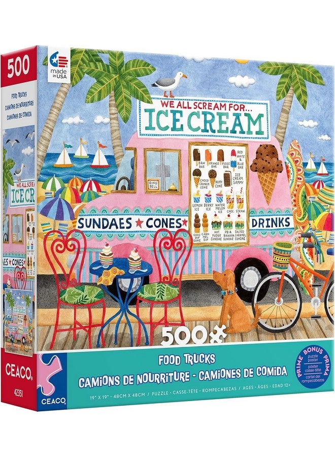 Ceaco - Food Trucks - Ice Cream Truck II - 500 Piece Jigsaw Puzzle - Image 1