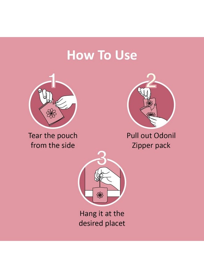 Odonil Bathroom Air Freshener Zipper Mix -30gm (10gm*3, Citrus, Jasmine,Lavender) - Image 4