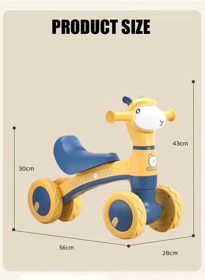 Toddler Foot Scooter Kids 4 Wheels Ride-On Cars Toys  kids toy Baby Walker with Music Lighting and Anti Slip Wheels Anti Roll Music Lighting No Pedal Children Sliding  Baby Balance Bike Kids Toy For - Image 2