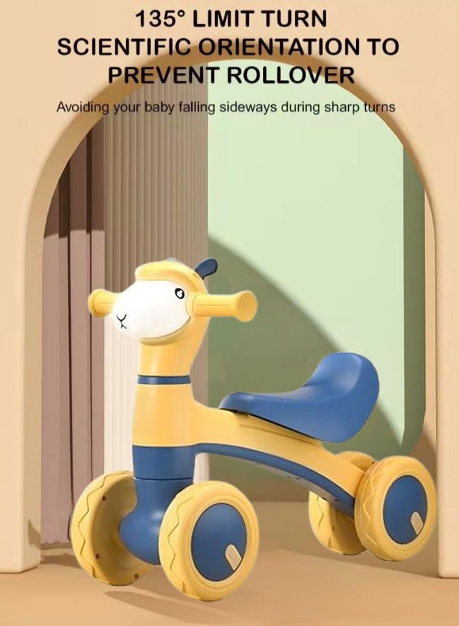 Toddler Foot Scooter Kids 4 Wheels Ride-On Cars Toys  kids toy Baby Walker with Music Lighting and Anti Slip Wheels Anti Roll Music Lighting No Pedal Children Sliding  Baby Balance Bike Kids Toy For - Image 3