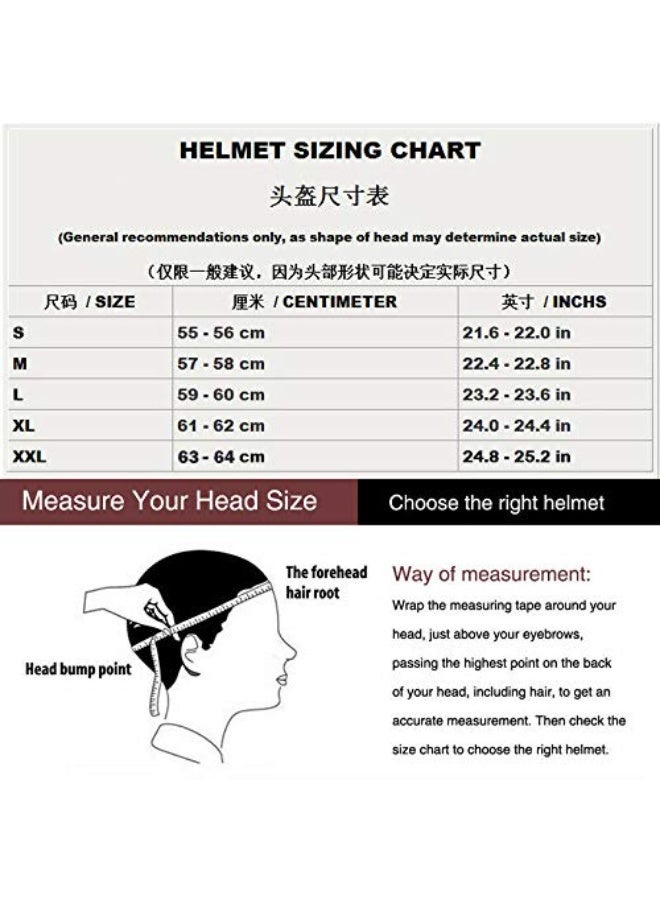 Unisex-Adult Motorcycle Modular Full Face Helmet - DOT Approved, Matte Black - Image 4