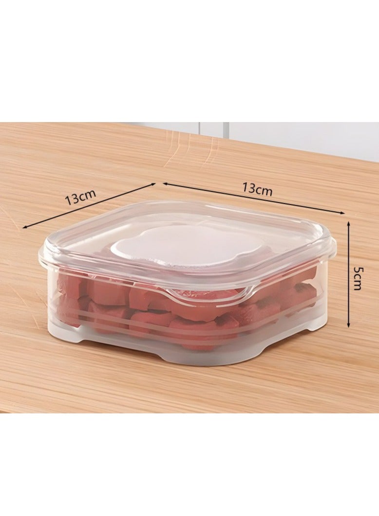 HOMESTAR 4-Pack 650ml Clear Freezer Containers | BPA-Free Food-Grade PP Material | Microwave Safe & Leakproof | Space-Saving Stackable Design | For Meat/Baby Food/Ingredients | Withstands -20℃ Low Temperature | Essential Fridge Organizer | Reusable & Easy To Clean - Image 2
