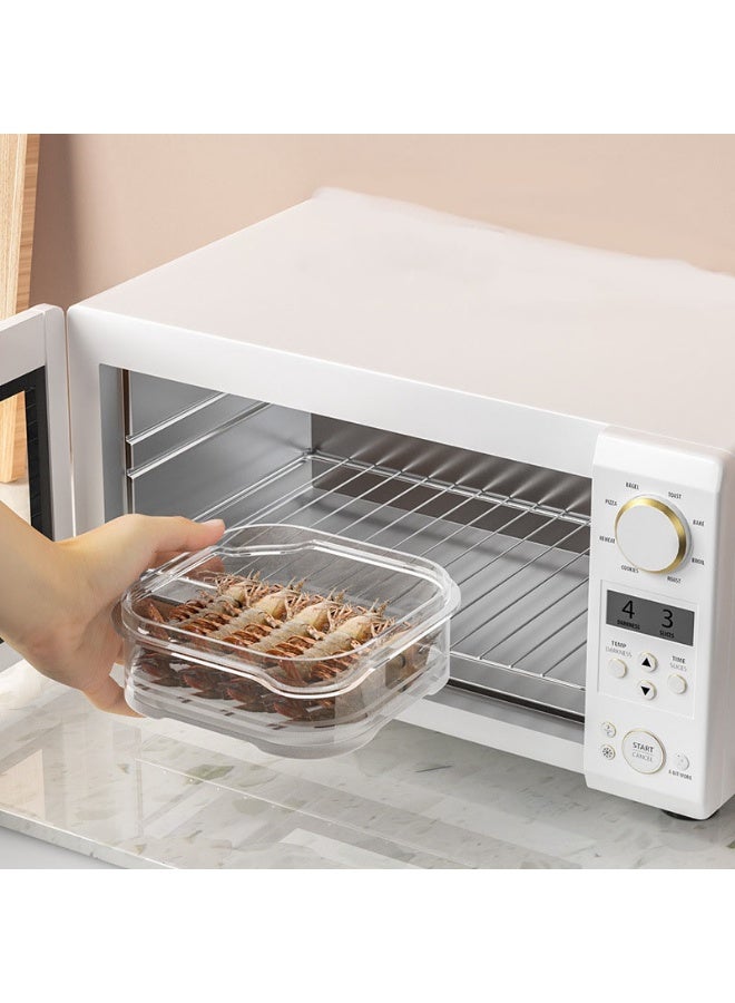 HOMESTAR 4-Pack 650ml Clear Freezer Containers | BPA-Free Food-Grade PP Material | Microwave Safe & Leakproof | Space-Saving Stackable Design | For Meat/Baby Food/Ingredients | Withstands -20℃ Low Temperature | Essential Fridge Organizer | Reusable & Easy To Clean - Image 3