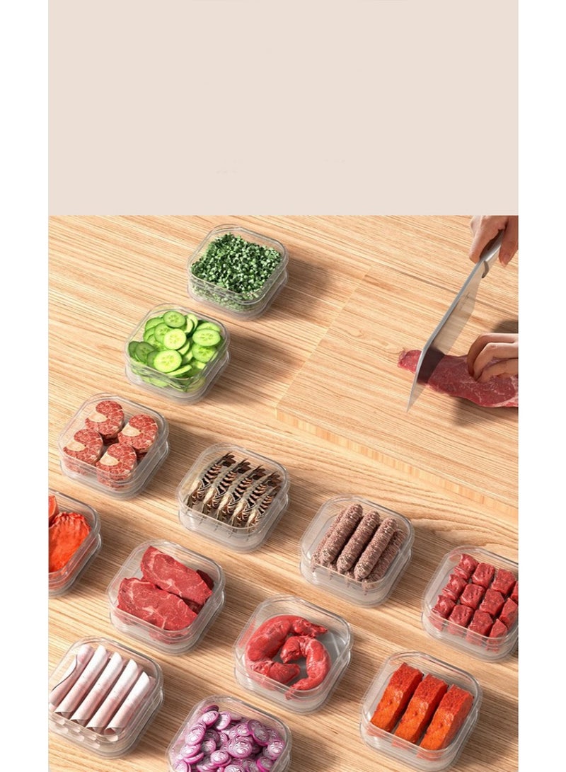 HOMESTAR 4-Pack 650ml Clear Freezer Containers | BPA-Free Food-Grade PP Material | Microwave Safe & Leakproof | Space-Saving Stackable Design | For Meat/Baby Food/Ingredients | Withstands -20℃ Low Temperature | Essential Fridge Organizer | Reusable & Easy To Clean - Image 5