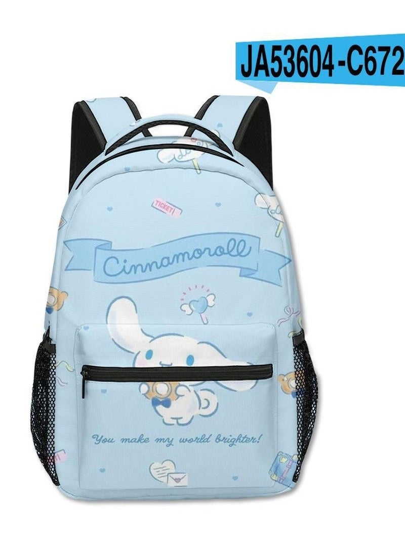 Generic - 【School Season】Cinnamoroll Student Children's School bag Cartoon Backpack Back-to-school Essential 14 Inch Laptop Backpack Children's Travel Backpack Leisure Backpack Various Styles - Image 1
