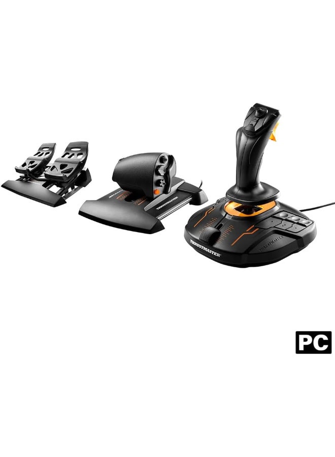 THRUSTMASTER T16000M FCS Flight Pack - Complete Flight Control System with Joystick, Throttle, and Rudder Pedals, Featuring H.E.A.R.T HallEffect AccuRate Technology for PC - Image 2