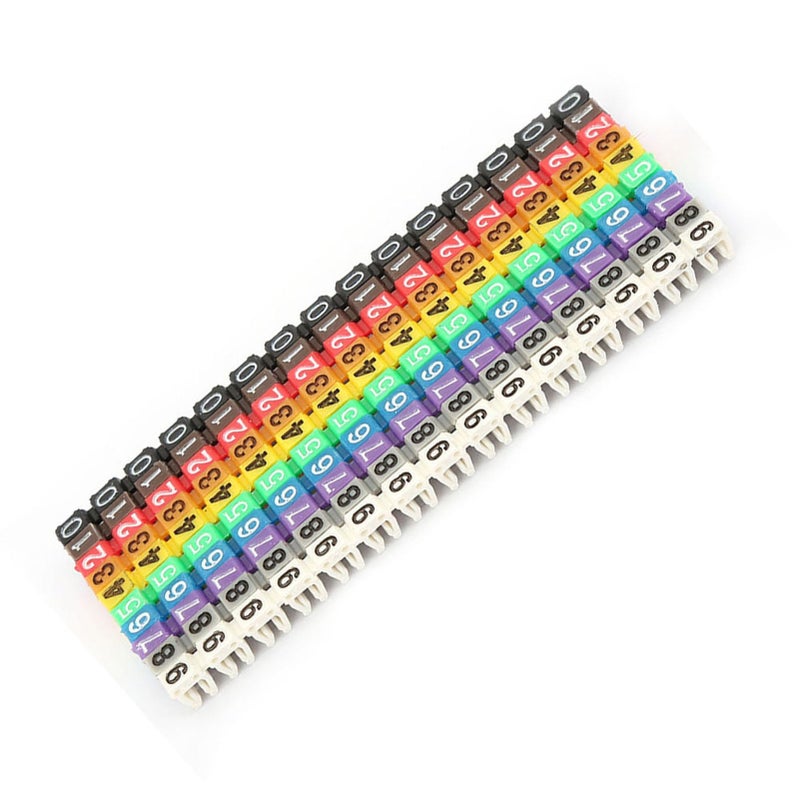 150Pcs Cable Wire Markers Labels With Clip On Design For Office Home 1 5MM Square - Image 4