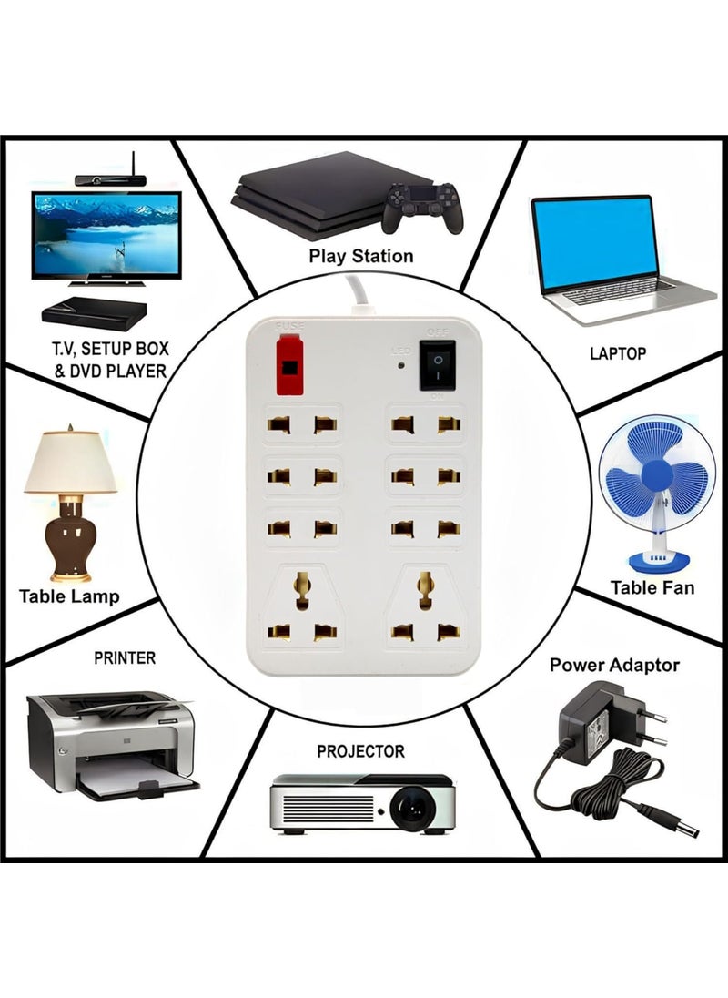 Generic High-Performance 8+1 Extension Board | Durable 2-Pin with 230cm Cable  - Image 2
