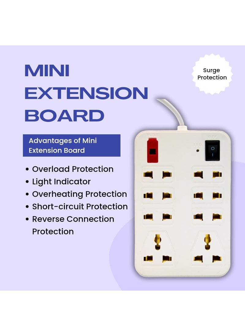 Generic High-Performance 8+1 Extension Board | Durable 2-Pin with 230cm Cable  - Image 4
