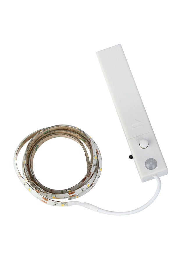 نيبمينينت شريط إضاءة Led لاسلكي ومزود بجهاز استشعار بيروكهربائي للحركة ويعمل بالبطارية أبيض 1متر - Image 1