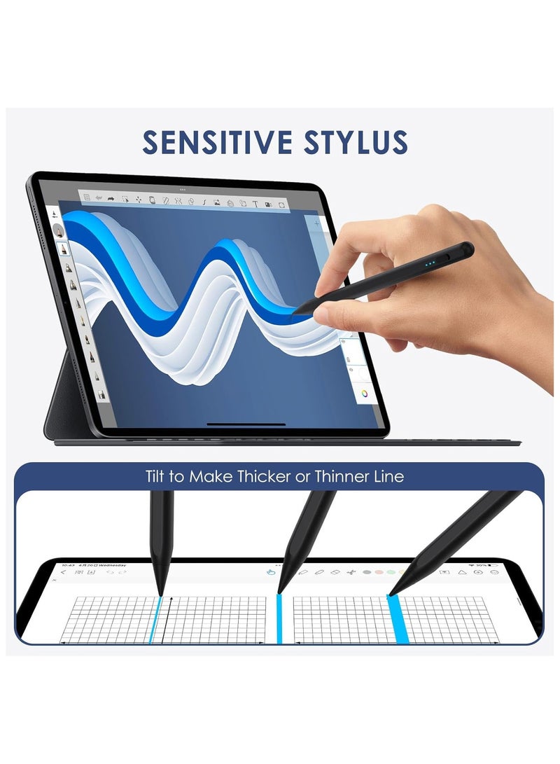 بيتشو قلم ستايلس عالمي لهاتف ايفون، آيباد ميني إير برو، أندرويد، ويندوز,أسود - Image 4