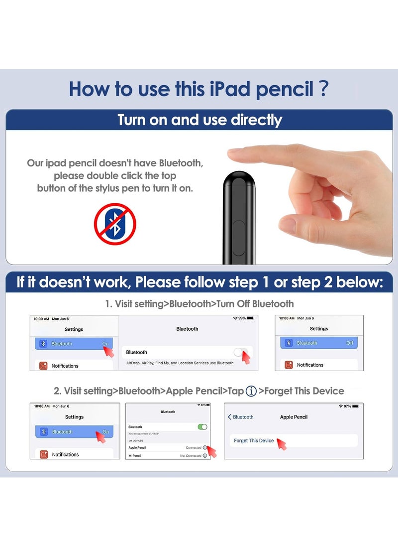 Shopit Universal Stylus Pen for iPhone iPad Mini Air Pro, Android, Windows Black  - Image 3
