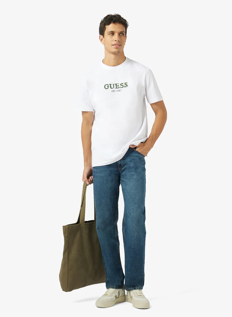 GUESS  Crew Neck Regular Fit T-Shirt for Men | Best Price UAE