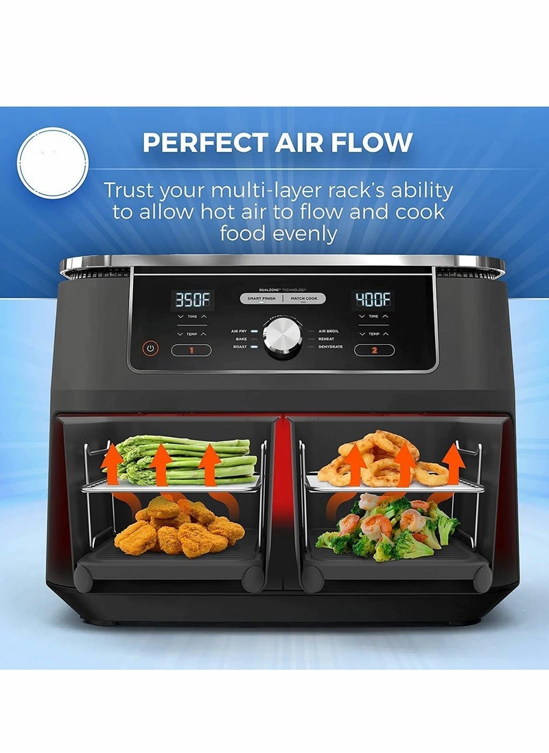 Generic - Air Fryer Rack for Double Basket Fryers, BBQ Rack, Non-stick 304 Stainless Steel Multi-Layer Rack - Image 1